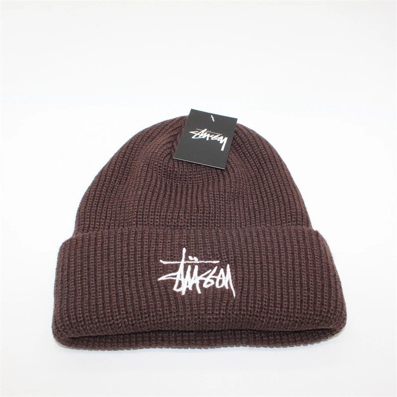 Stussy Knit Beanie Hat - Classic Logo Design in Multiple Colors