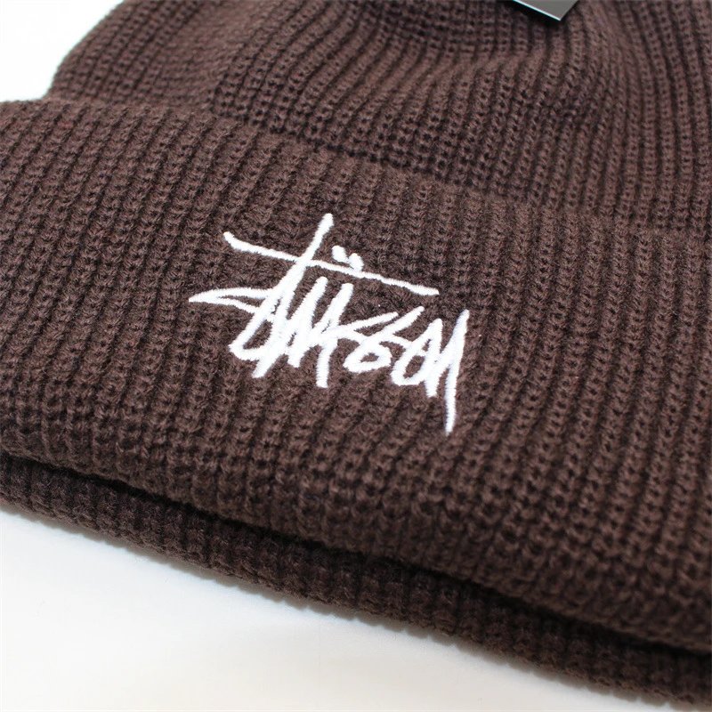 Stussy Knit Beanie Hat - Classic Logo Design in Multiple Colors