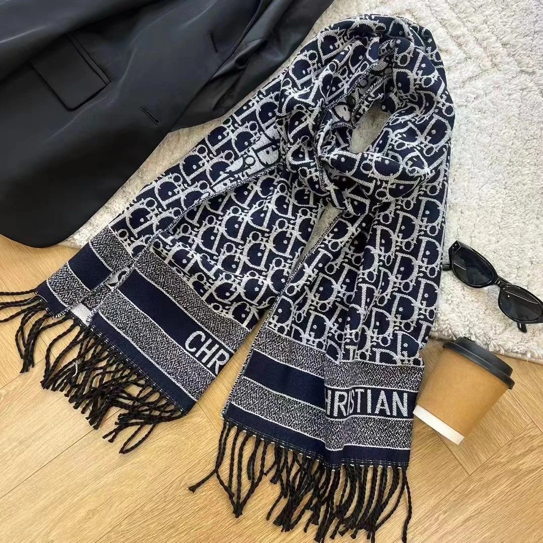 Christian Dior Monogram Pattern Scarf for Women and Men