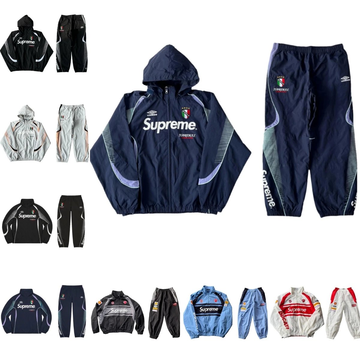Supreme x Umbro Italy Track Suit Set Hoodie and Pants