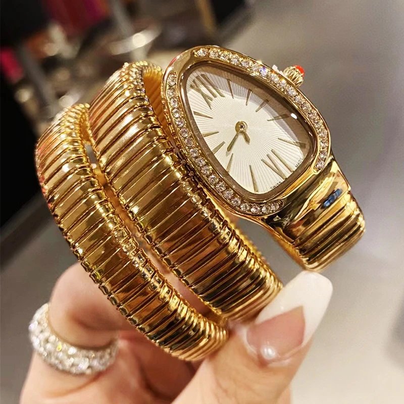 Cartier Panthère Watch Gold Bracelet with Diamond Bezel