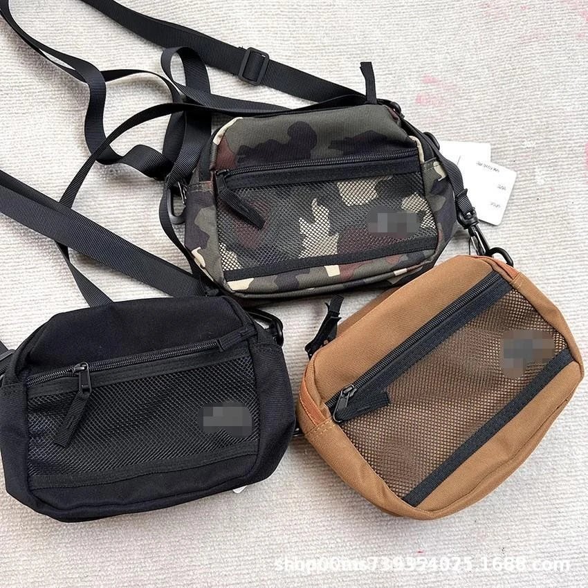 Crossbody Bag Mesh Pocket Shoulder Bag for Men Women