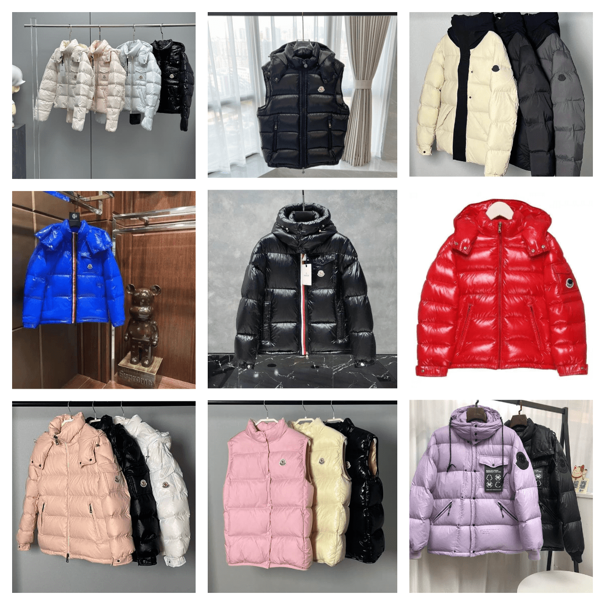 Moncler Down Jacket Winter Warm Puffer Coat for Men Women