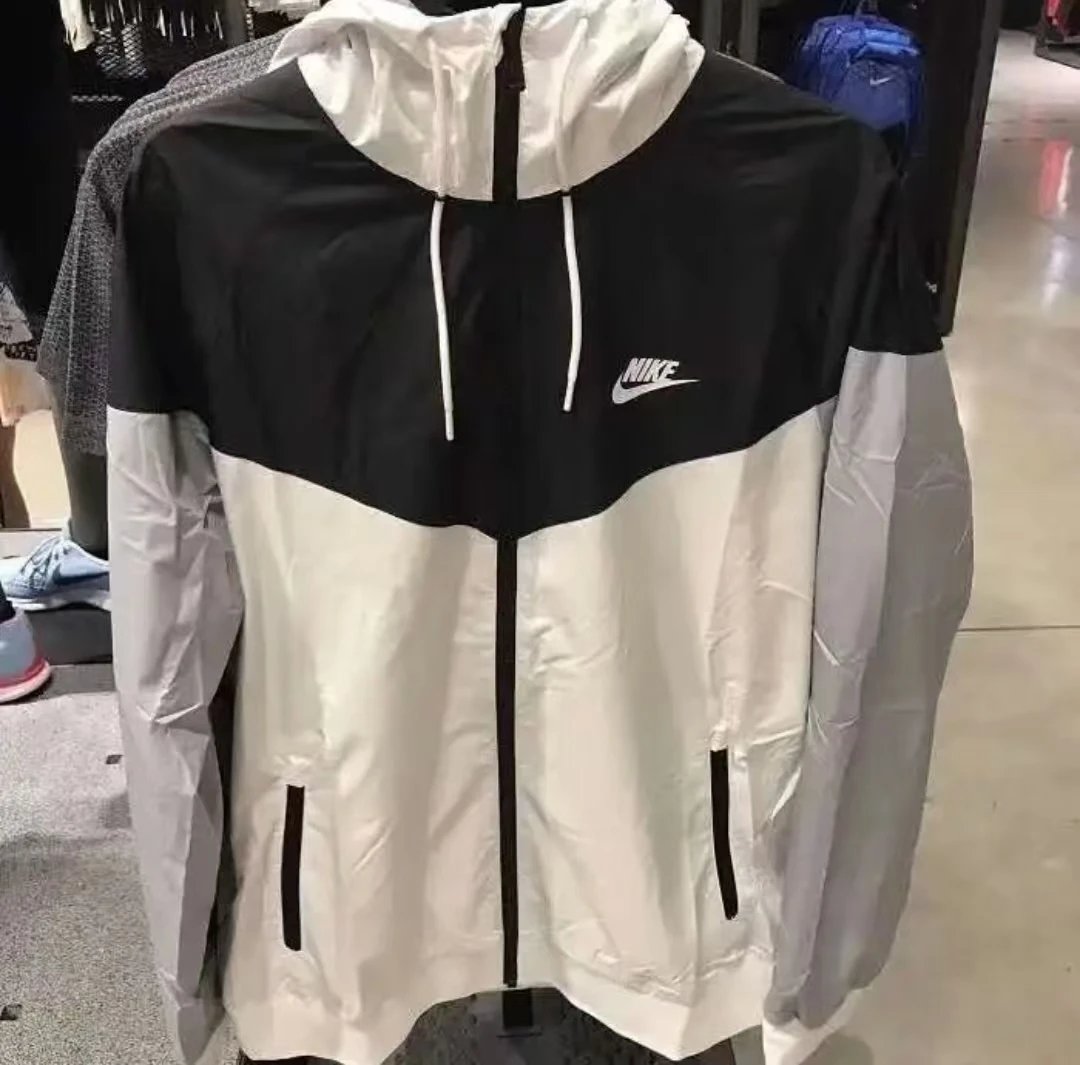 Nike Windbreaker Jacket Men's Lightweight Hooded Sport Coat