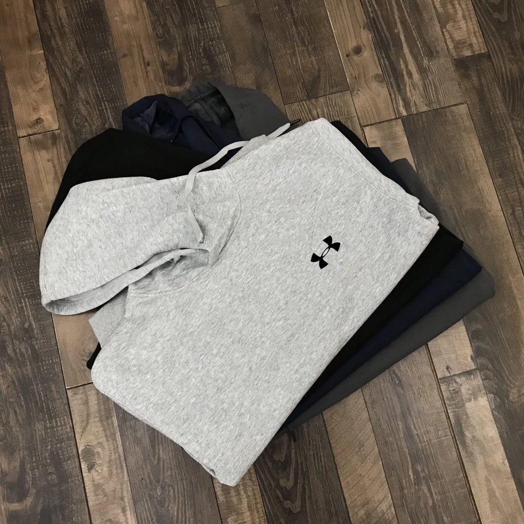 Under Armour Men's Sweatpants Gray Black Hoodie Set