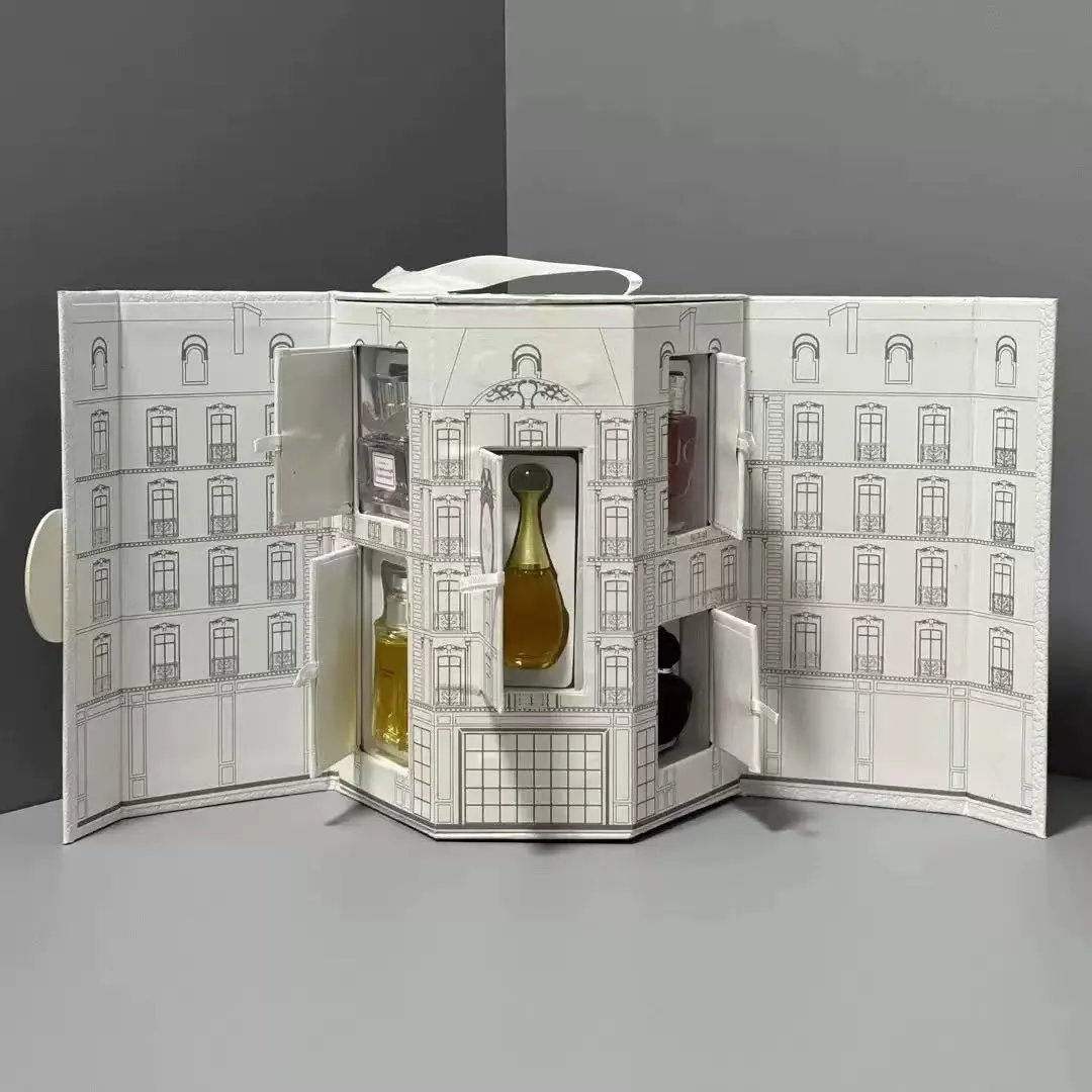 Dior Perfume Gift Set with Elegant Building Design Packaging