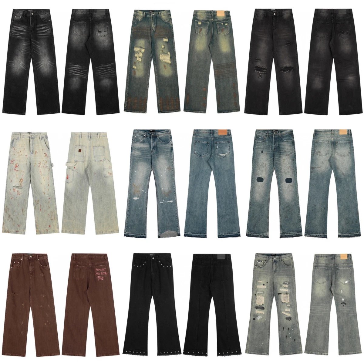 Distressed Denim Pants for Men and Women Fashion Trends