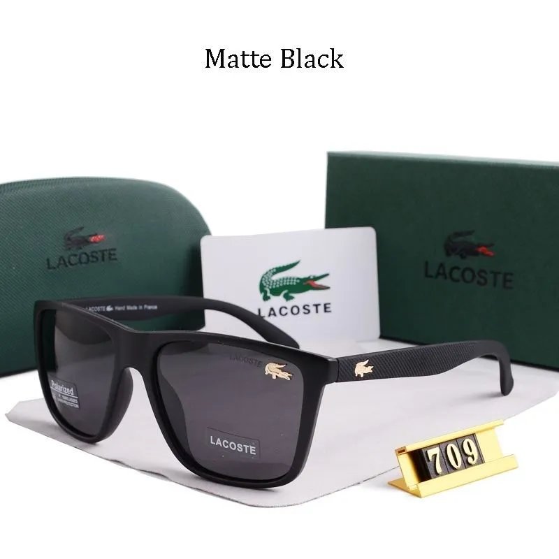 Lacoste 709 Matte Black Polarized Sunglasses