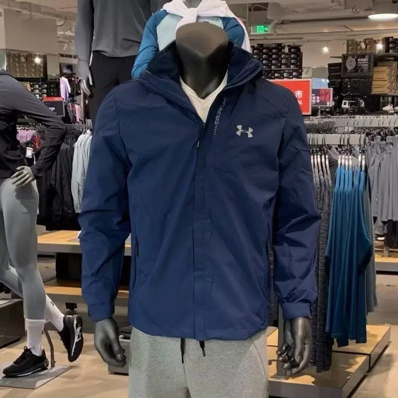Under Armour Men's Navy Blue Windbreaker Jacket