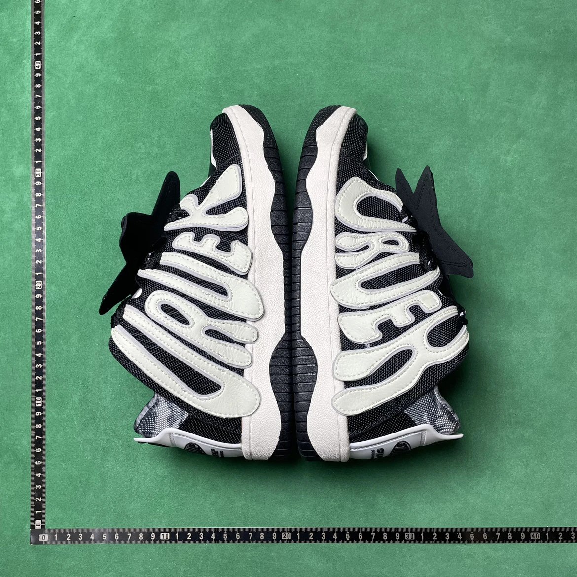 CRUZ Black and White Sneakers with Bold Logo Design
