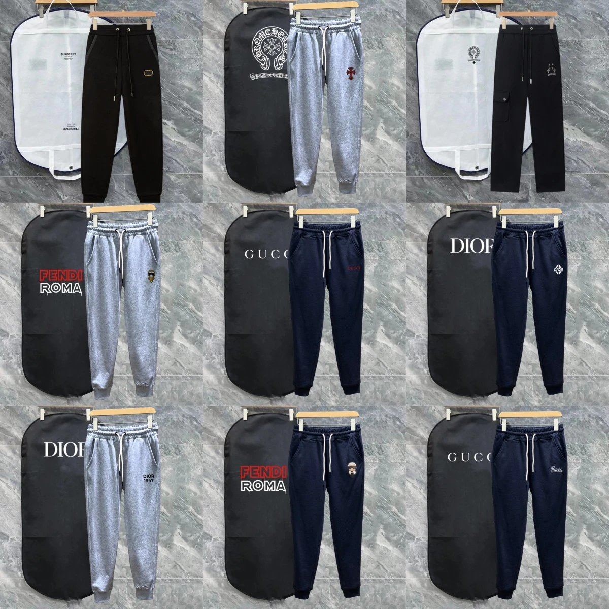 Designer Brand Sweatpants for Men and Women - Fendi, Gucci, Dior