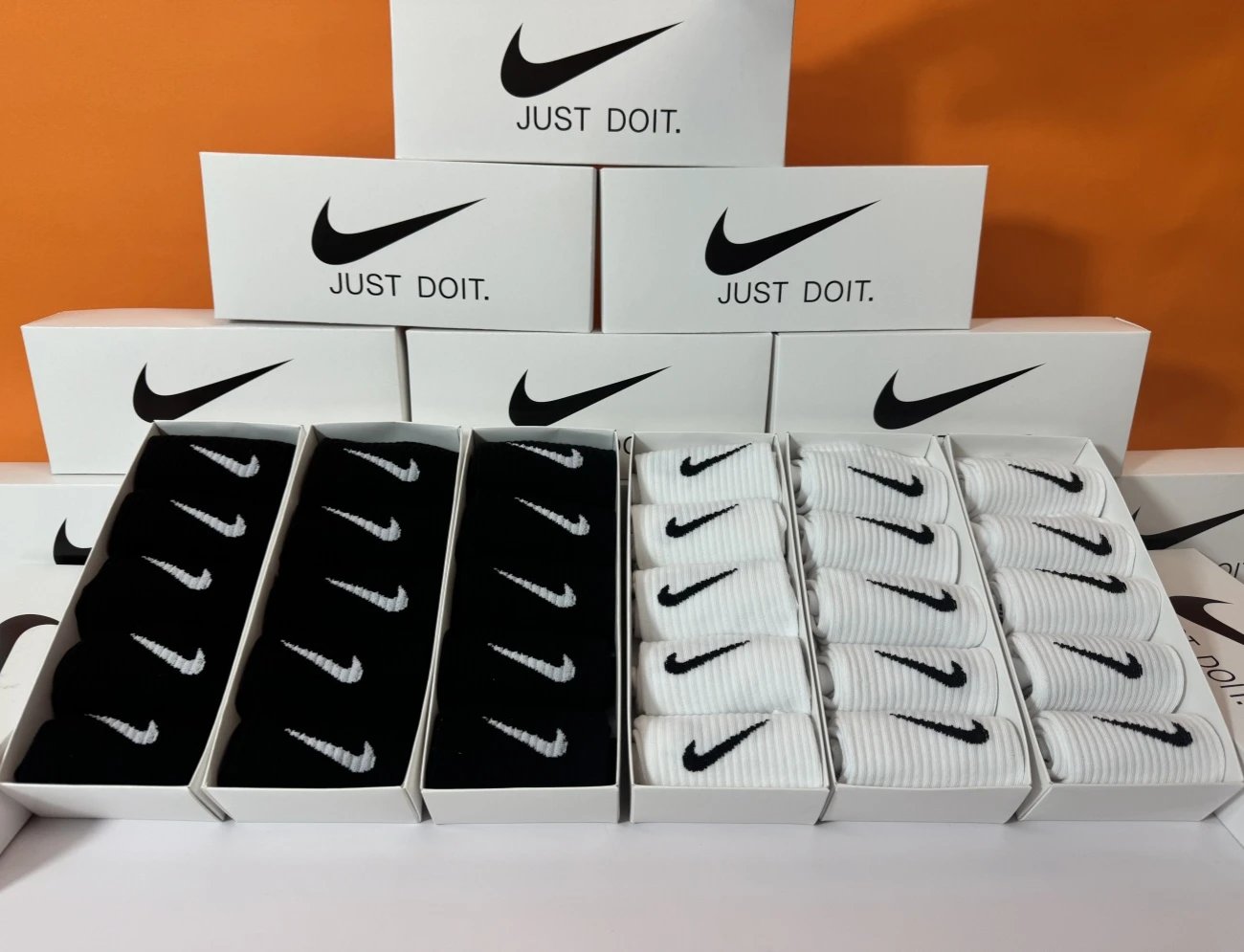 Nike Performance Socks Black and White Pack