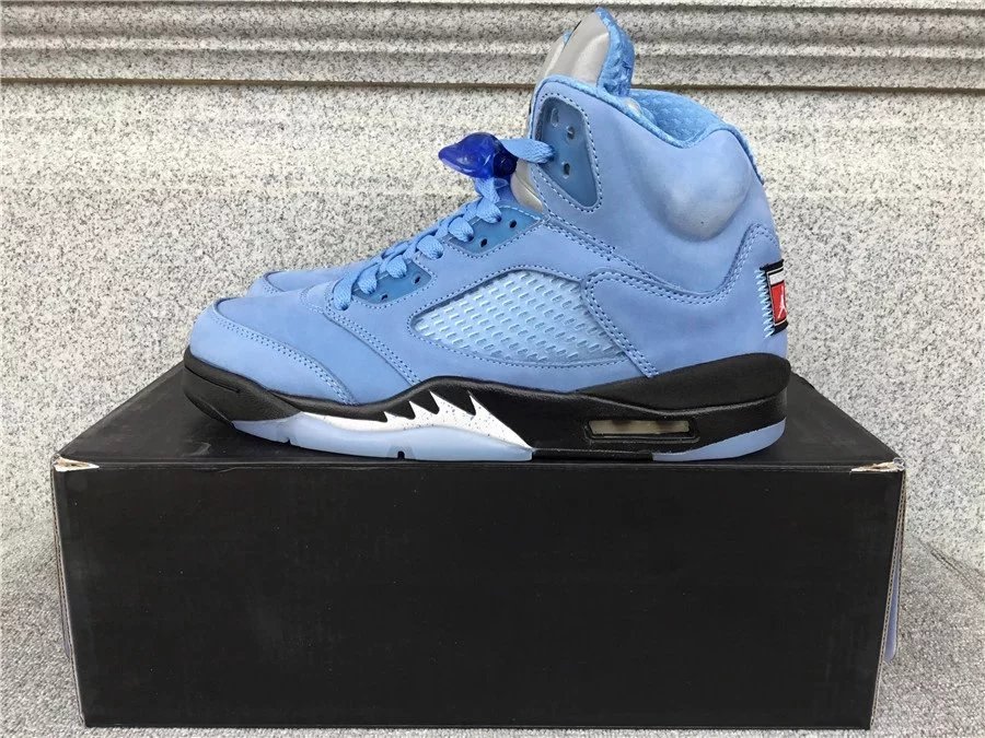 Air Jordan 5 Retro University Blue Men's Basketball Shoes