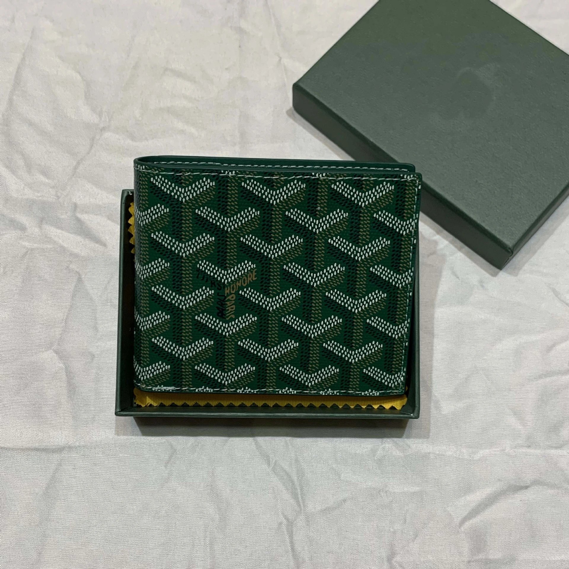 MCM Green Monogram Wallet for Men and Women