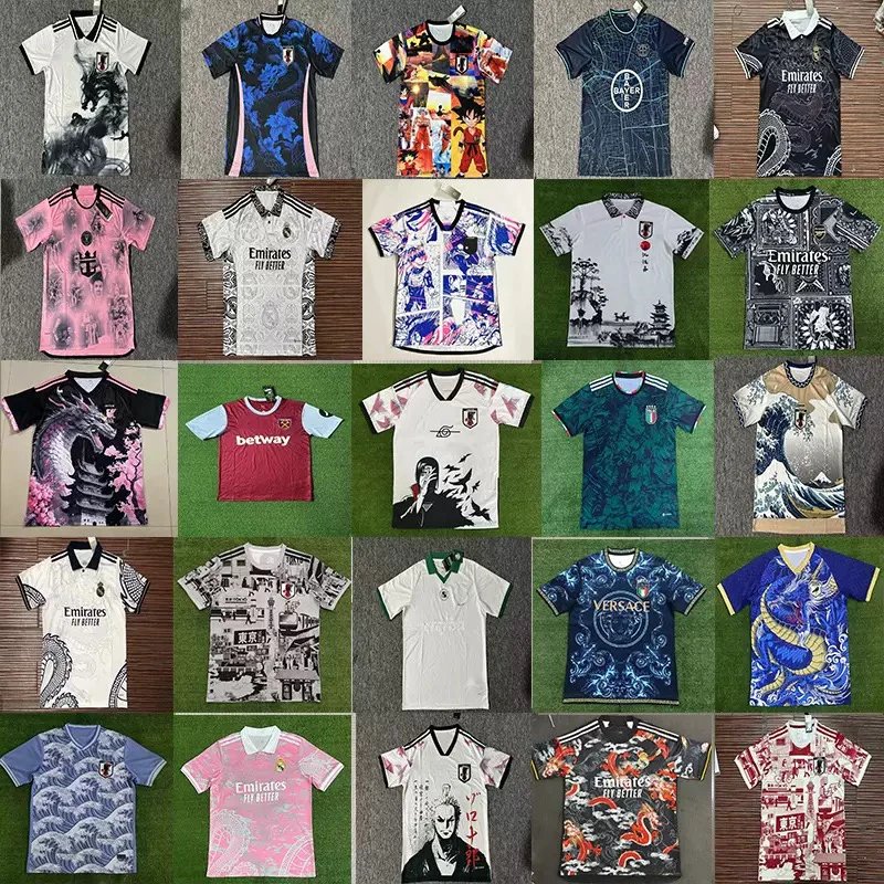 Custom Football Jersey Design with Anime and Japanese Art Themes