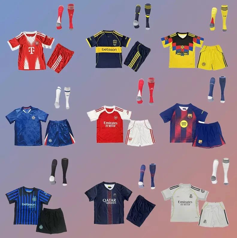 Official Football Kits for Kids - Soccer Jersey Sets