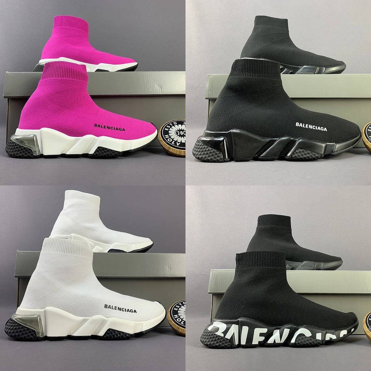 Balenciaga Speed Trainer Sneakers Sock Style Fashion Shoes