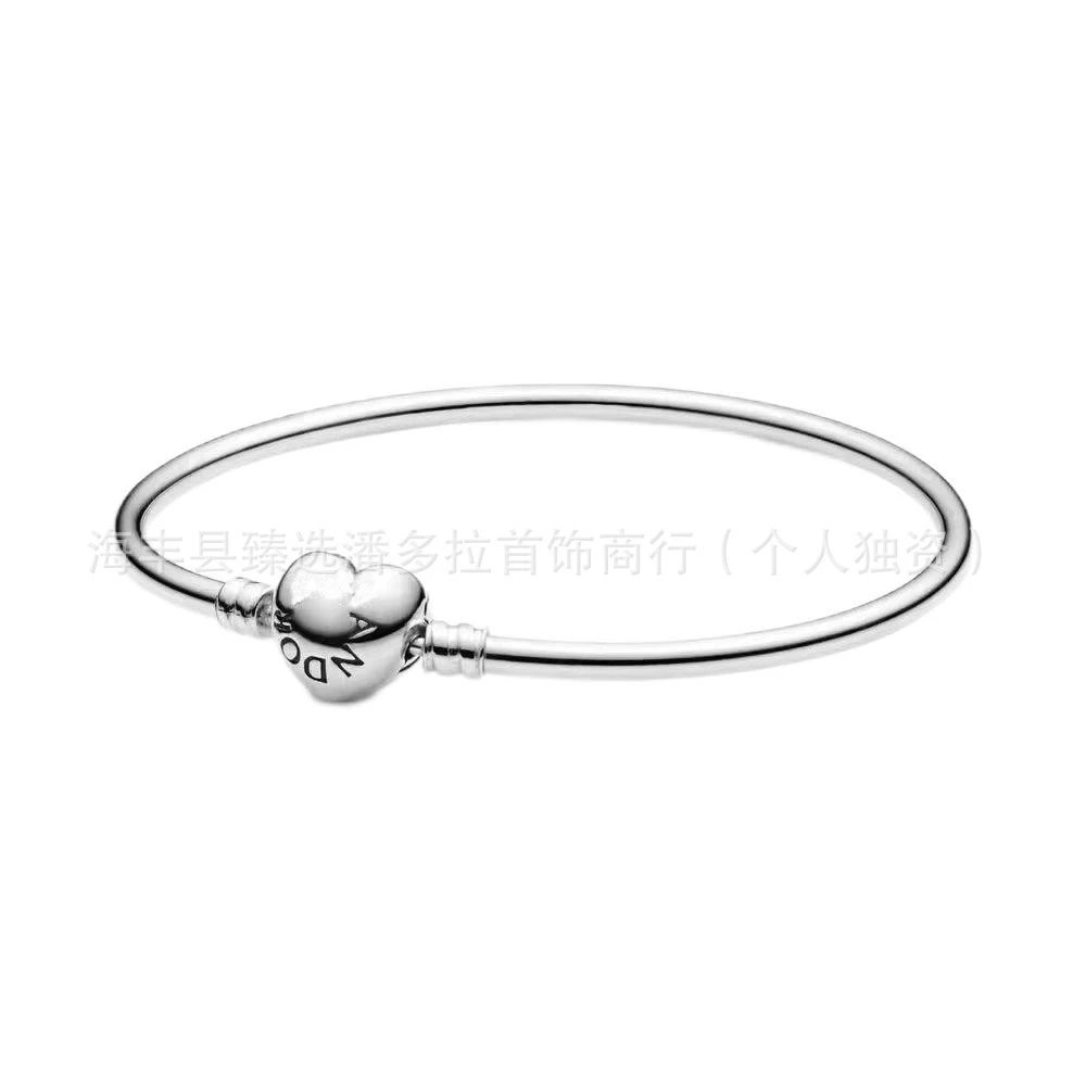 Pandora Heart Charm Bracelet Silver Jewelry