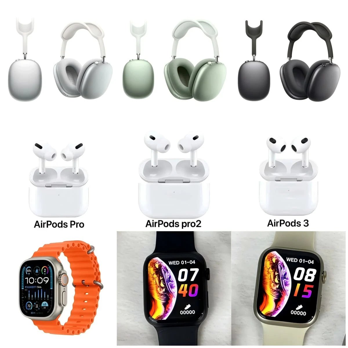 Apple AirPods Pro AirPods Pro2 AirPods 3 and Apple Watch Series