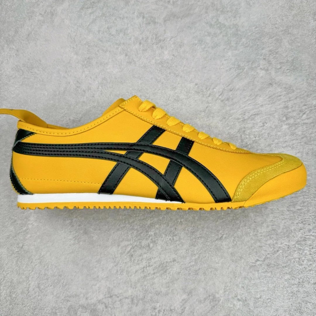 Onitsuka Tiger Mexico 66 Yellow Black Sneakers Men Women Classic Running Shoes