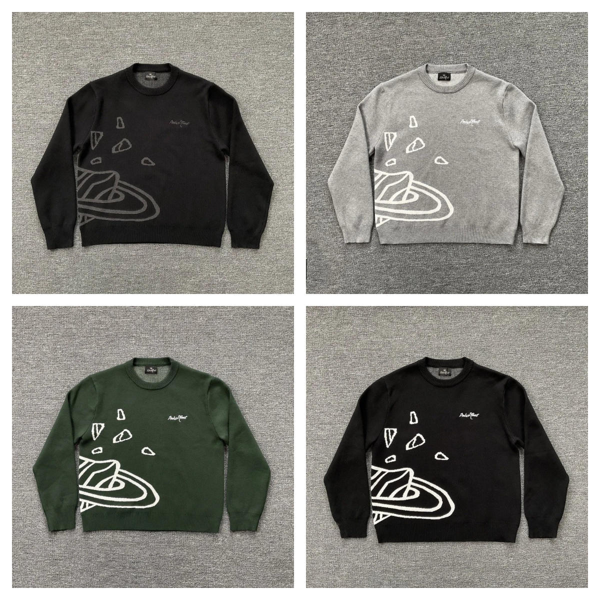 BAPE x Nike Air Force 1 Knit Sweater Black Grey Green