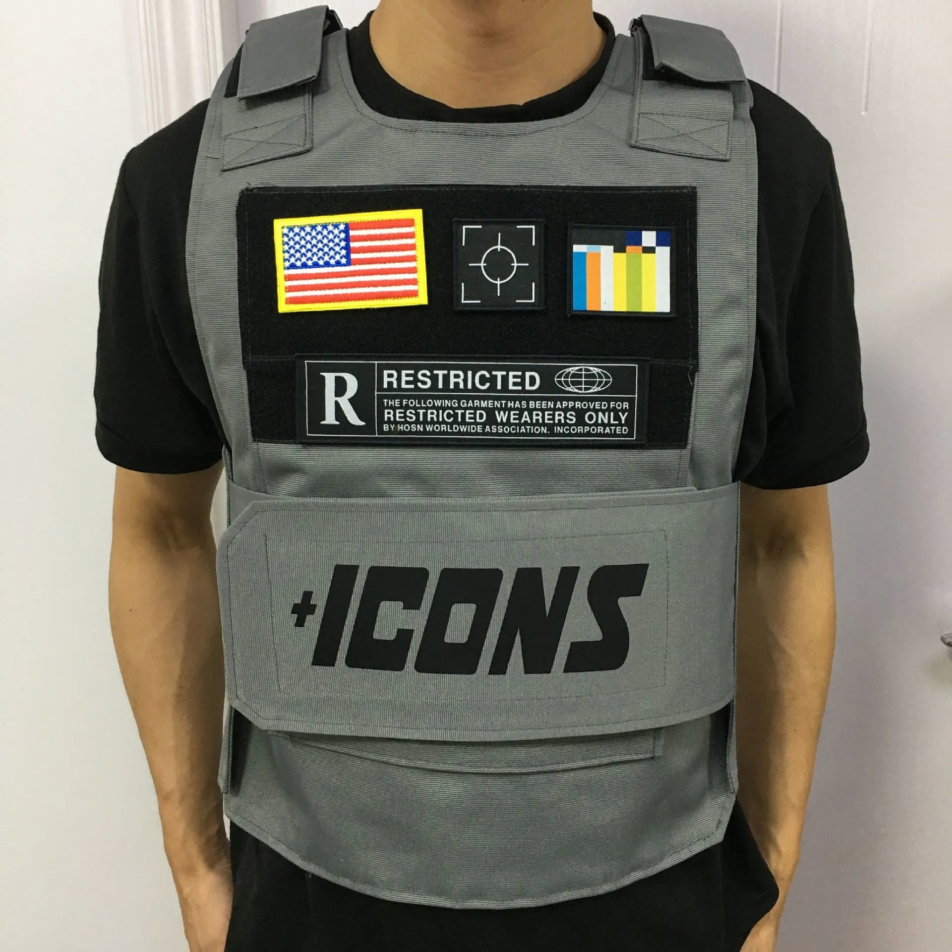 ICONS Restricted Tactical Vest Grey