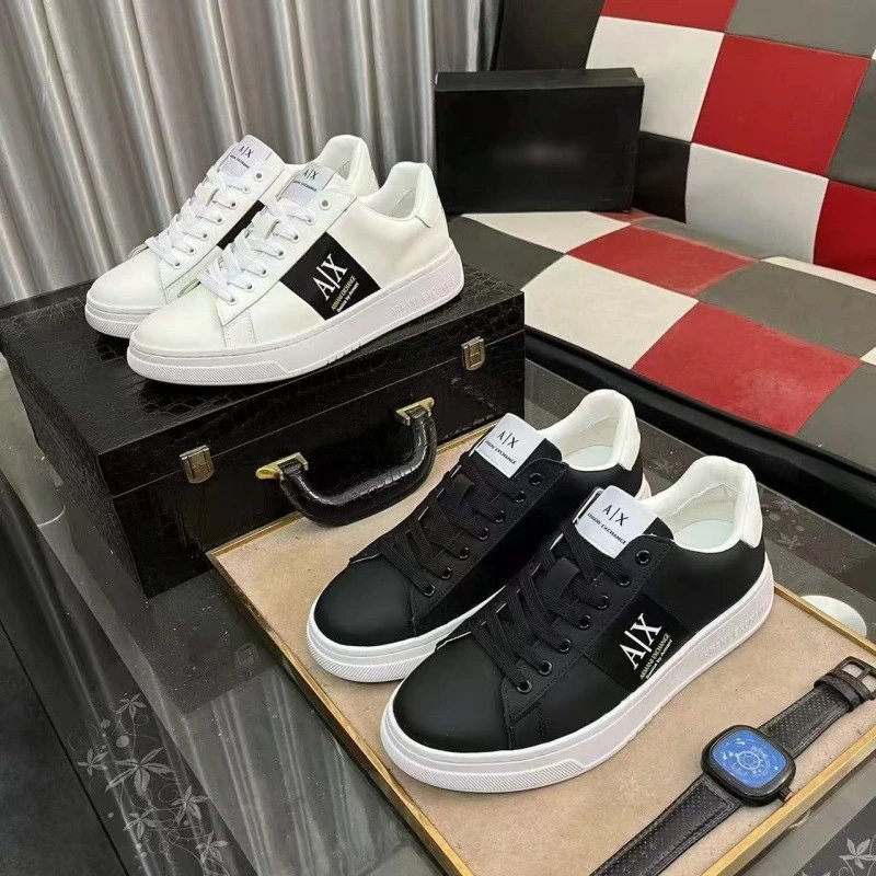 AIX White and Black Sneakers for Men and Women Fashion Casual Shoes