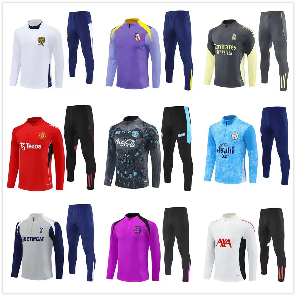 Official Football Training Kits for Men - Soccer Tracksuits and Warm-Up Sets
