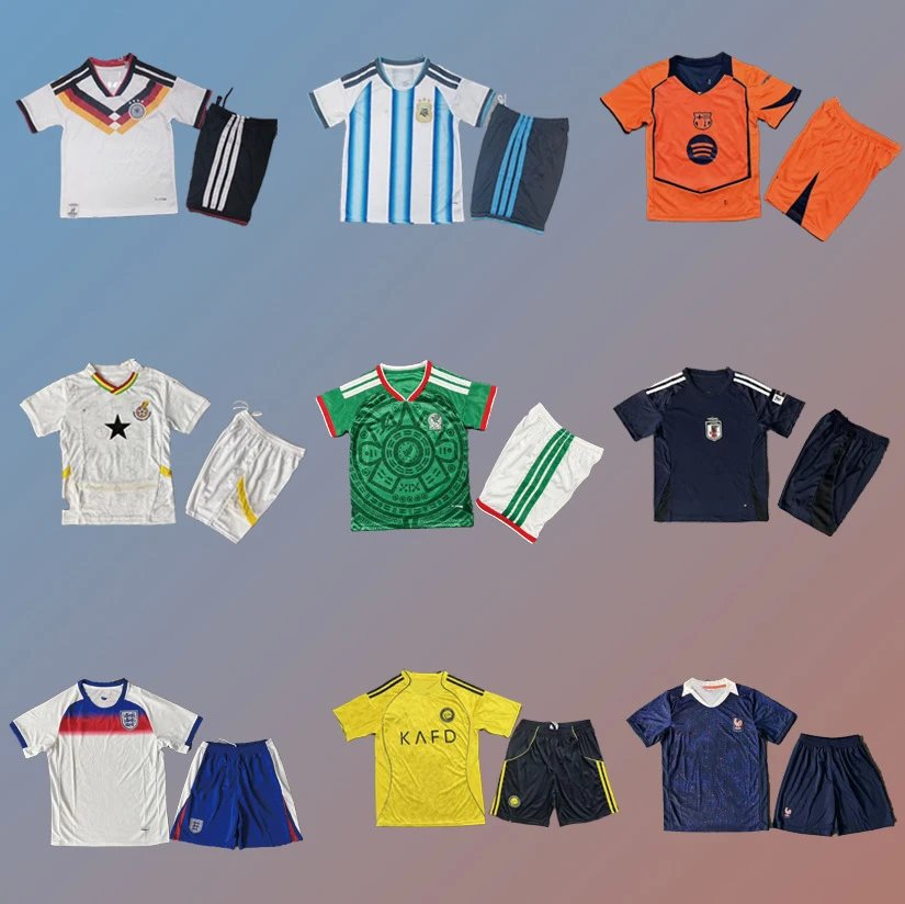 International Soccer Jersey Sets for Kids and Adults