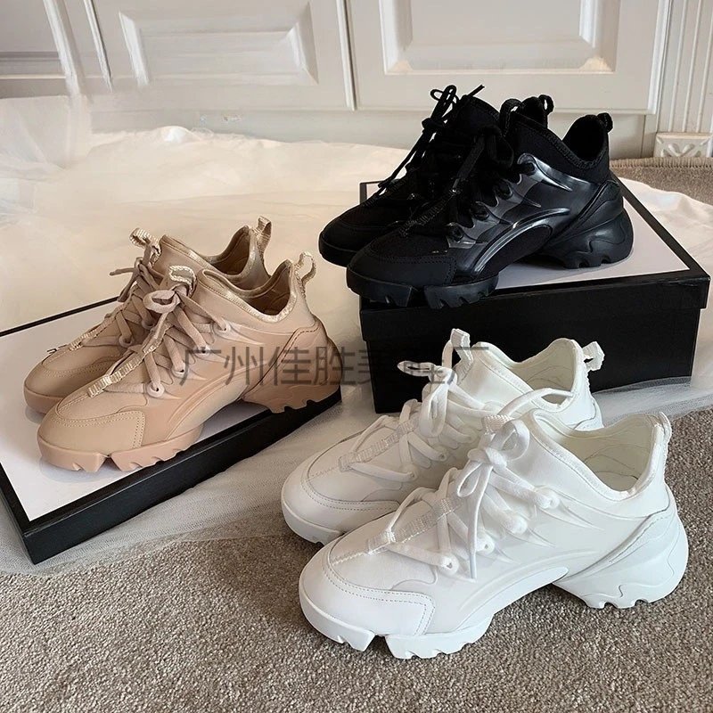 Chunky Sneakers Women Fashion Trendy Thick Sole Casual Shoes