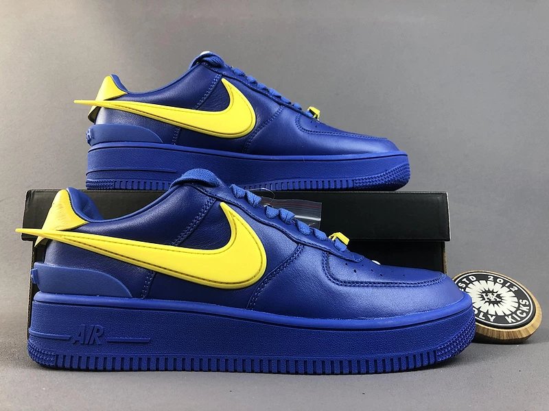 Nike Air Force 1 Low Blue Yellow Sneakers