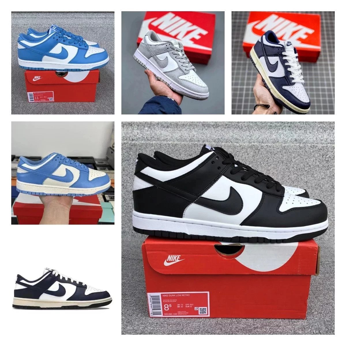 Nike Dunk Low Retro Sneakers Men Women Classic Skate Shoes