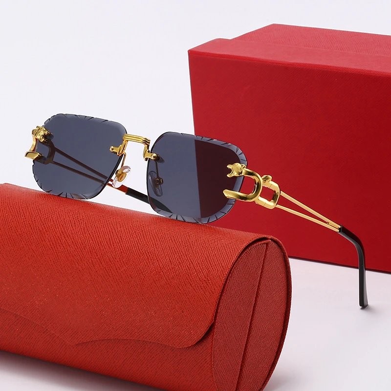 Dior Golden Frame Sunglasses with Black Lenses