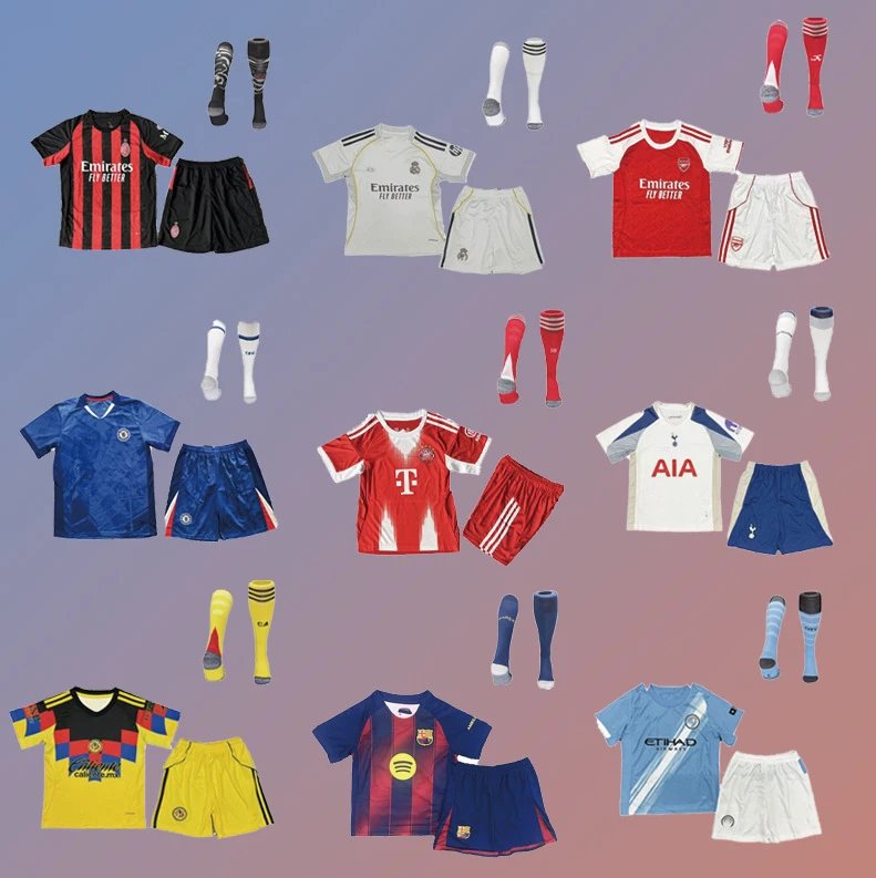 Official Football Kits for Kids - Authentic Team Jerseys and Shorts