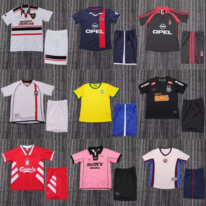 Vintage Football Kits Collection Retro Soccer Jerseys and Shorts