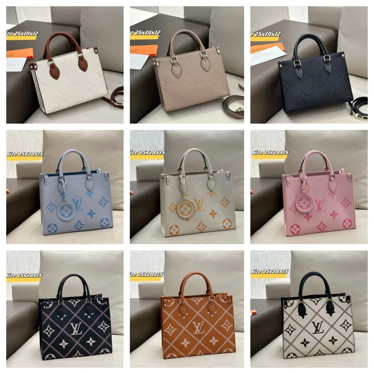 Louis Vuitton Monogram Tote Bag Women's Fashion Handbag