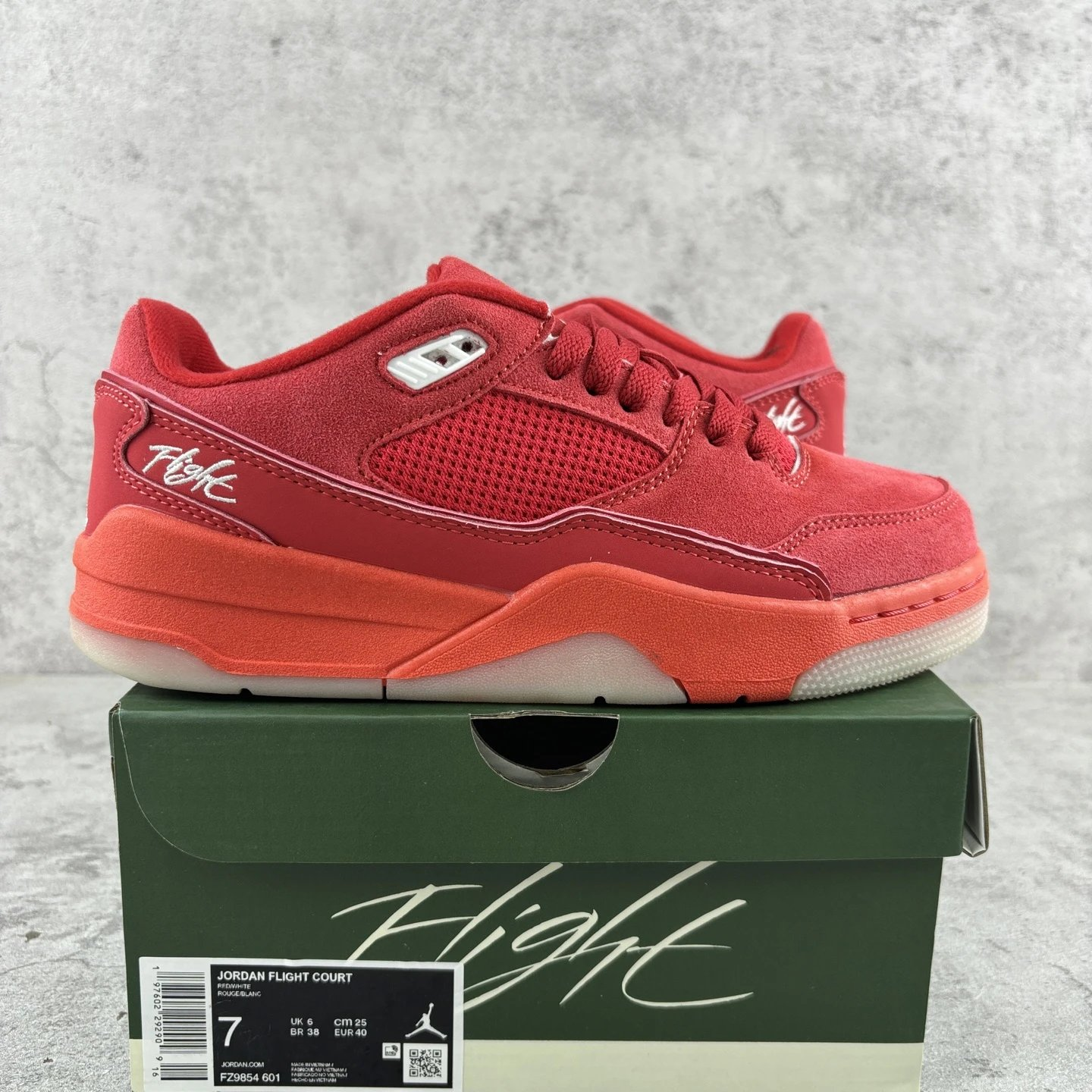 Jordan Flight Court Red Sneakers Men's Size 7
