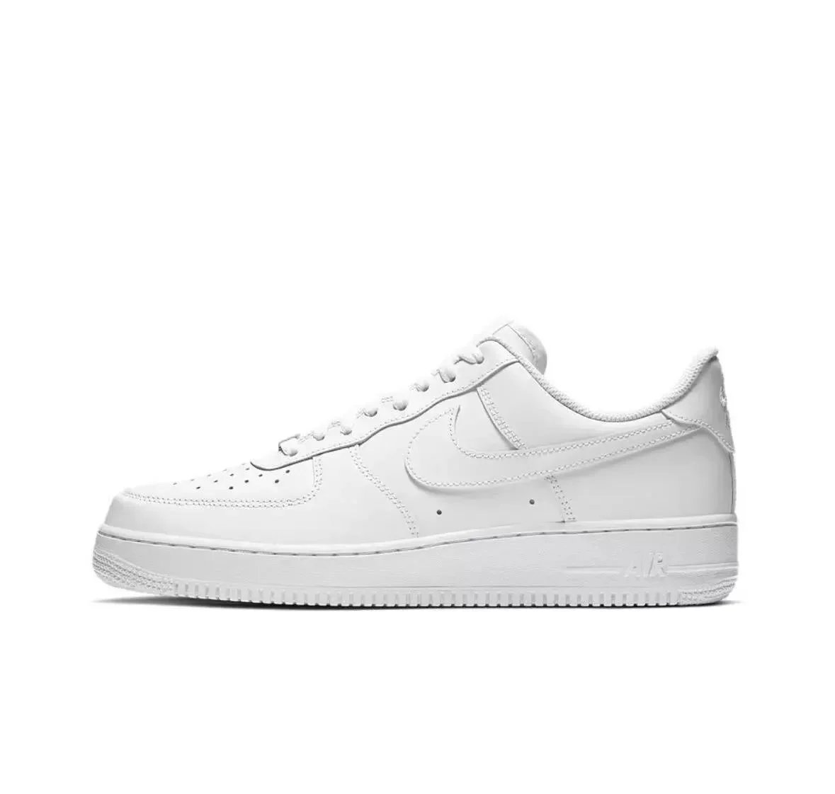 Nike Air Force 1 White Leather Sneakers Men's