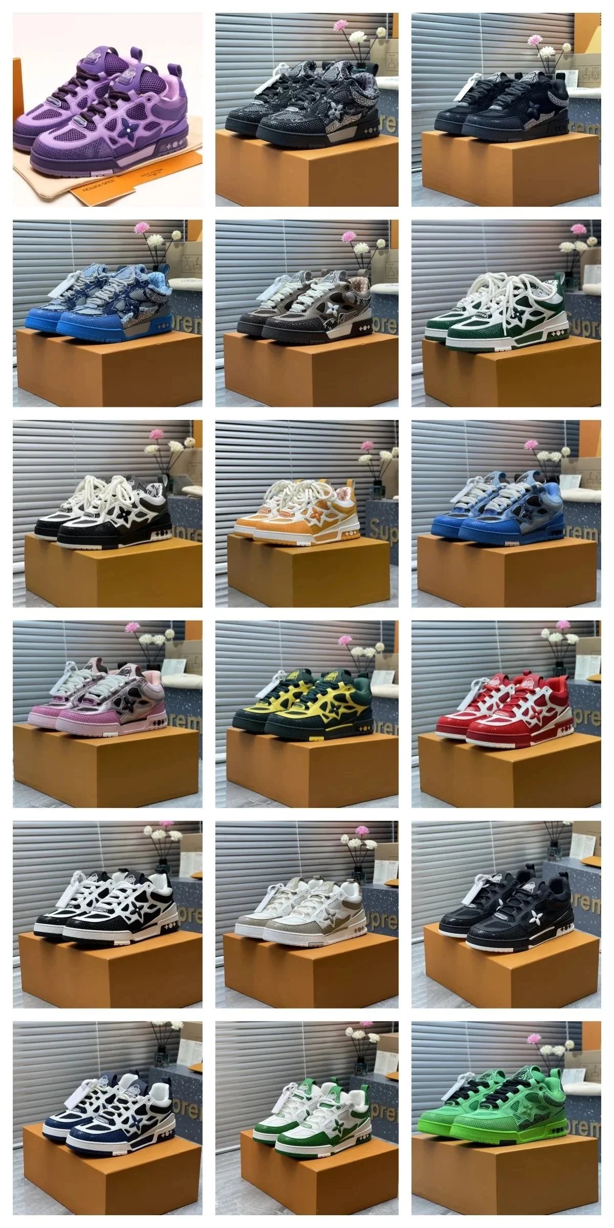 Supreme x Nike Air Force 1 Low Sneakers