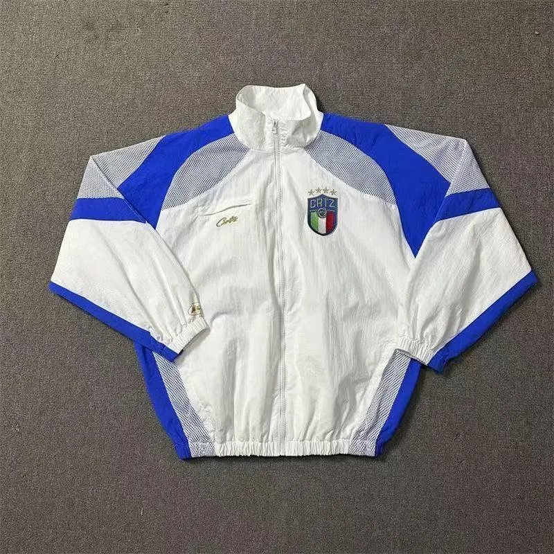Italy National Team White Blue Track Jacket Men's Sportswear