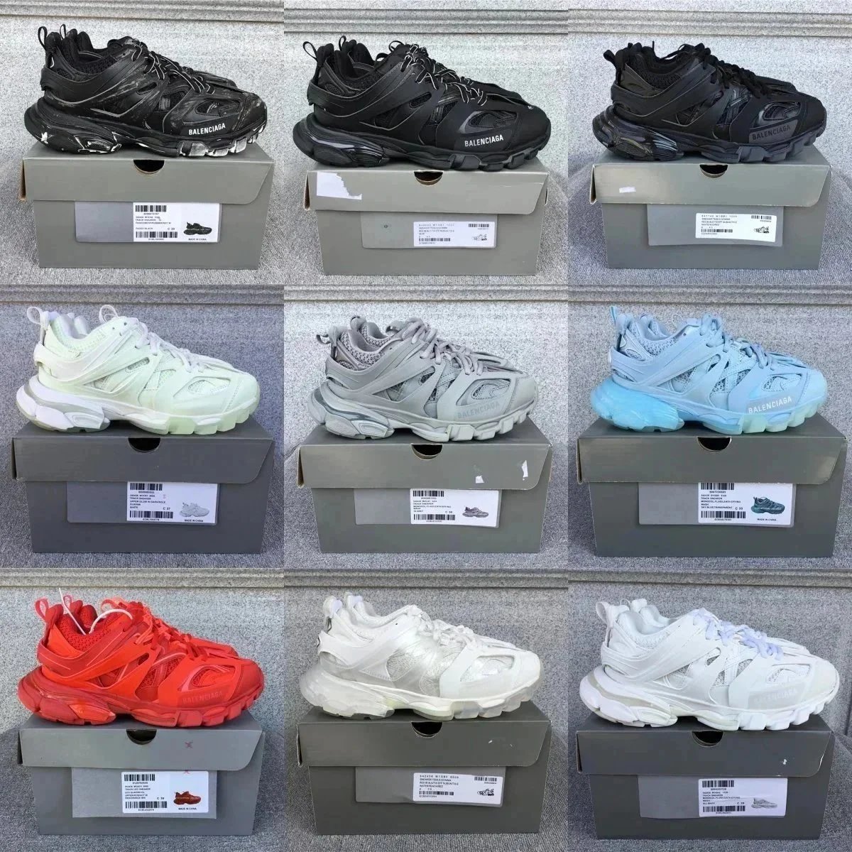 Balenciaga Track Trainer Sneakers Men Women Fashion Chunky Running Shoes