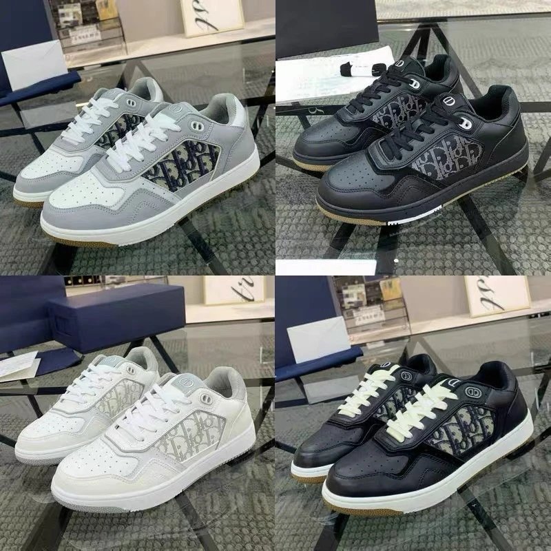 Dior Oblique Logo Sneakers Men Women Fashion Casual Shoes