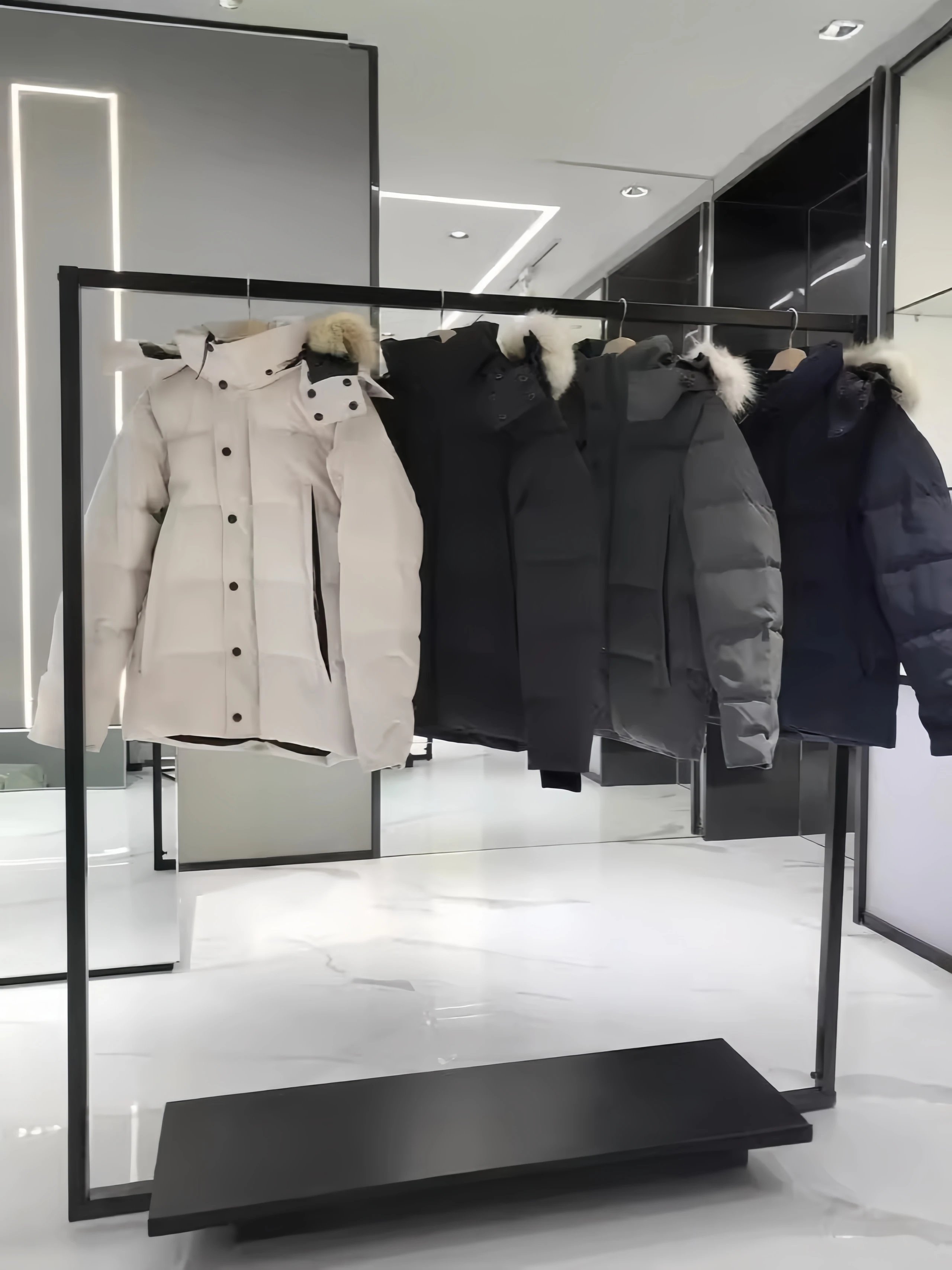 Women's Winter Down Jacket with Fur Hood