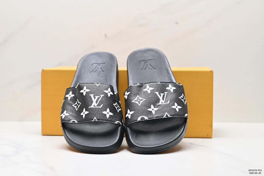 Louis Vuitton Monogram Slide Sandals for Men and Women