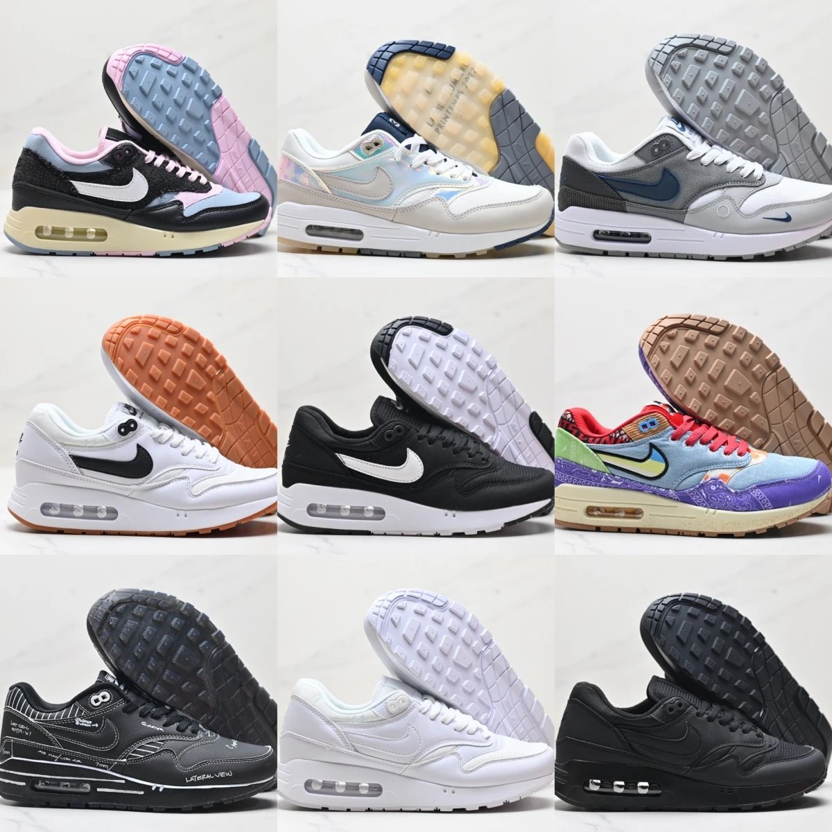 Nike Air Max 1 Sneakers Men Women Running Shoes Classic Sport Trainers