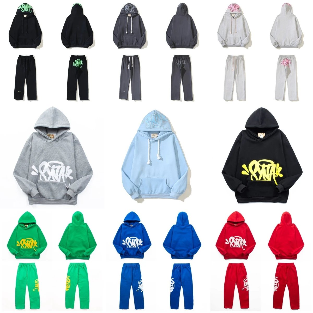 STAK Hoodie and Pants Set Streetwear Fashion Sweatshirt Outfit