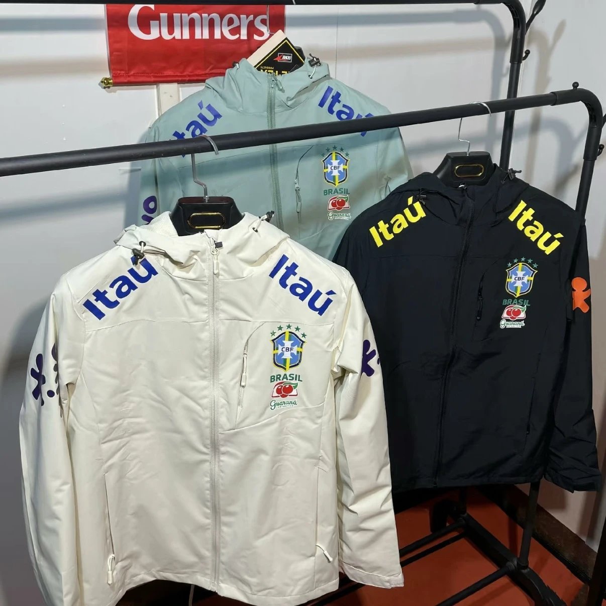 Brazil National Team Official Training Jacket Itau Sponsorship