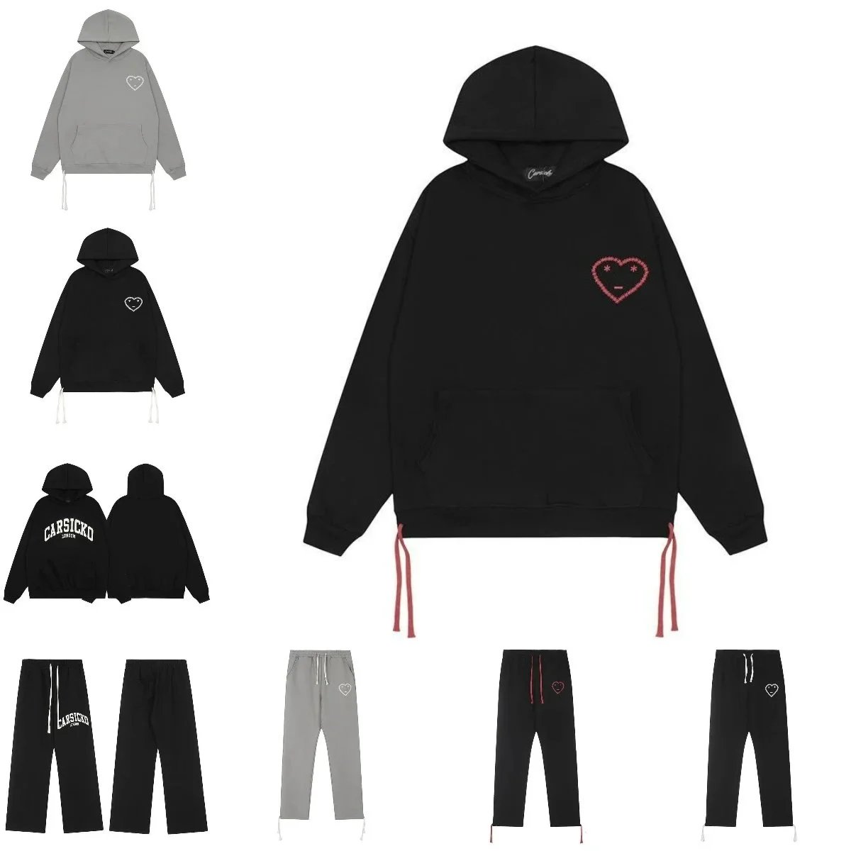 Capsicko Heart Logo Hoodie and Matching Pants Set