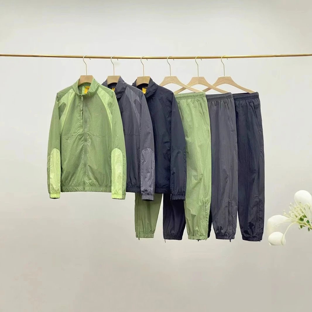 Lightweight Windbreaker Jacket and Pants Set for Men and Women