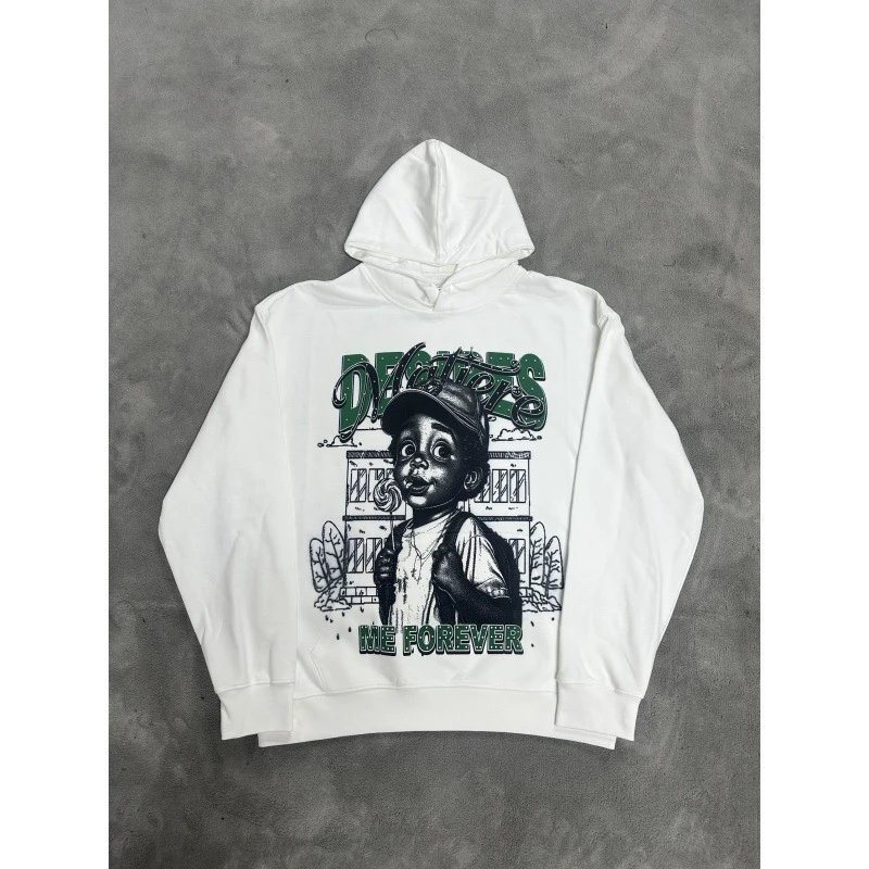 DICKIES Hoodie Me Forever Graphic Sweatshirt White